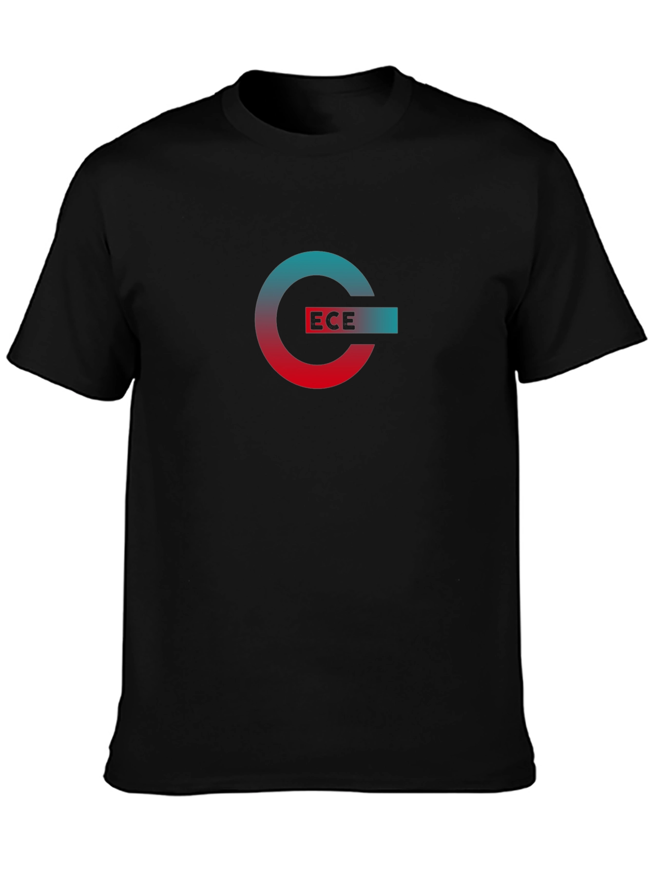 ECE Gradient Logo Black T-Shirt
