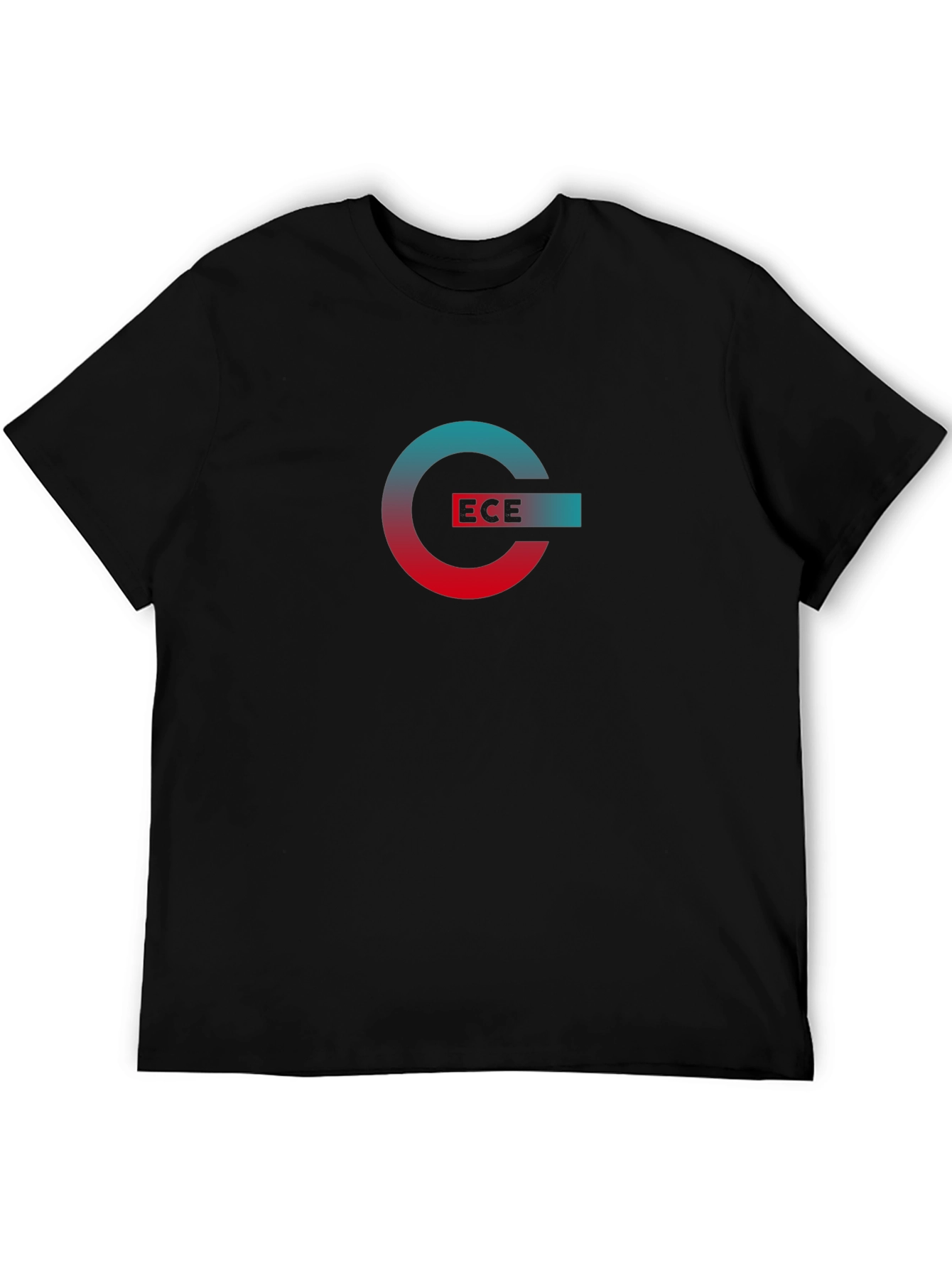 ECE Gradient Logo Black T-Shirt