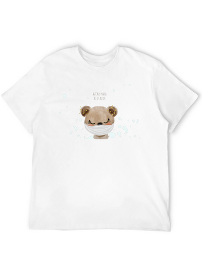 Masked Bear Graphic Tee