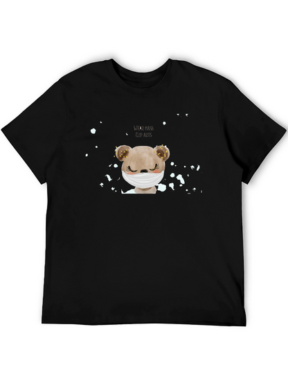 Masked Bear Graphic Tee