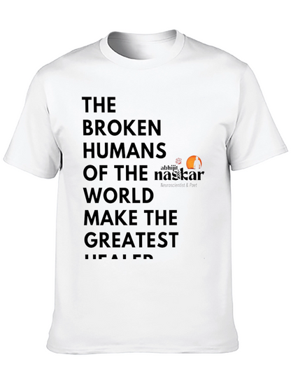 Broken Humans Black Graphic T-Shirt