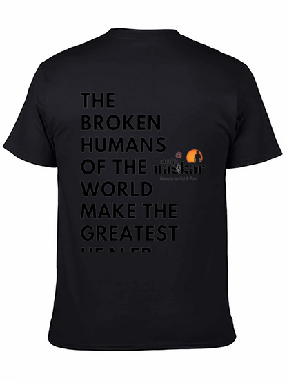 Broken Humans Black Graphic T-Shirt