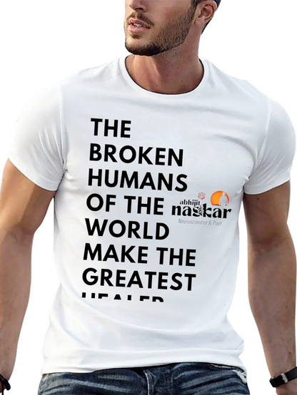 Broken Humans Black Graphic T-Shirt