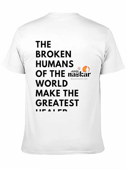 Broken Humans Black Graphic T-Shirt