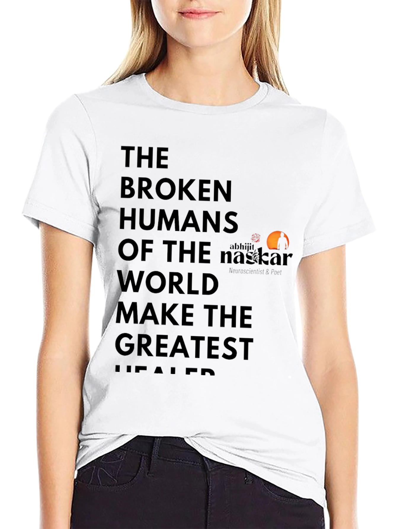 Broken Humans Black Graphic T-Shirt