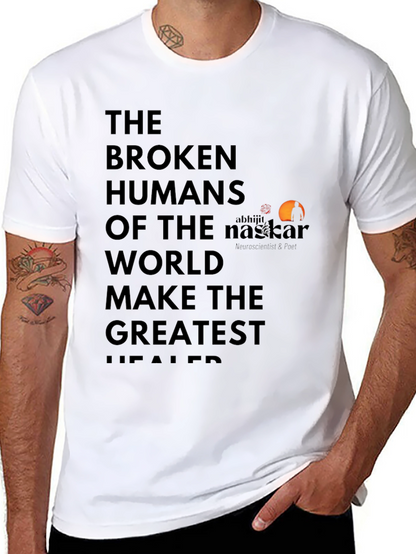 Broken Humans Black Graphic T-Shirt