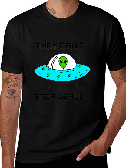 They Cant Stop Us Alien UFO T-Shirt