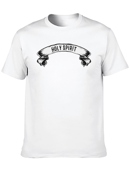 Holy Spirit Graphic Print Black T-Shirt