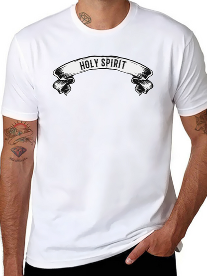 Holy Spirit Graphic Print Black T-Shirt