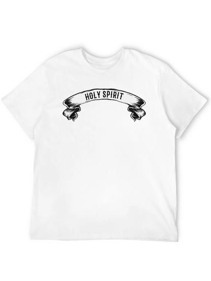 Holy Spirit Graphic Print Black T-Shirt