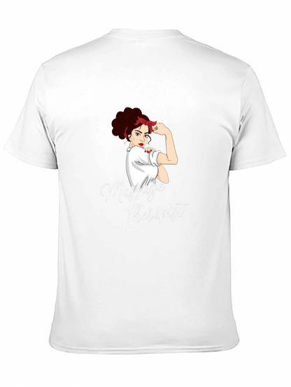 Massage Therapist Black Graphic T-Shirt