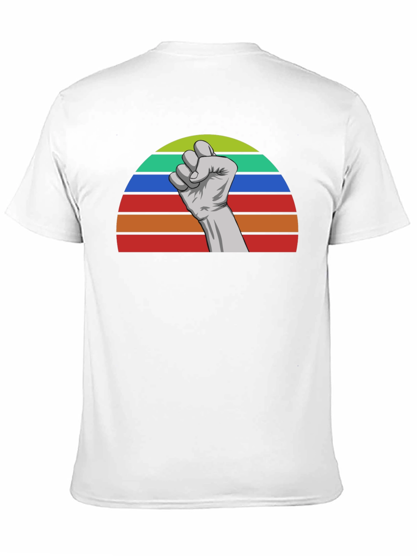 Retro Fist Graphic Tee - Empower Your Style!