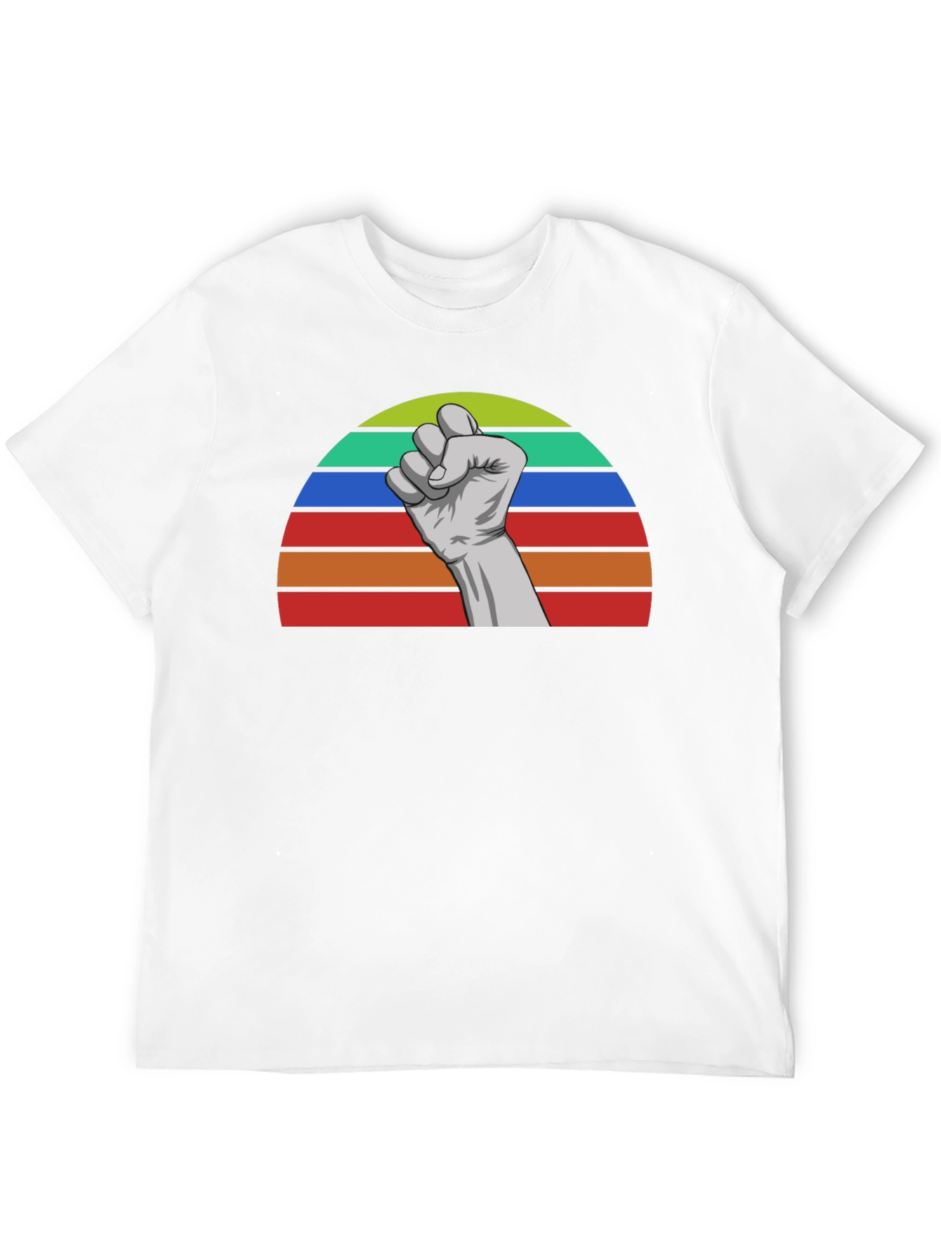Retro Fist Graphic Tee - Empower Your Style!