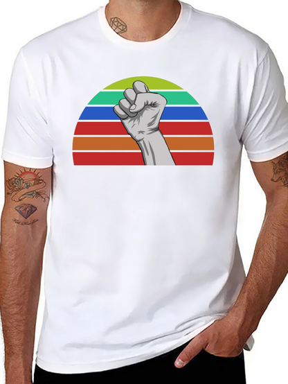Retro Fist Graphic Tee - Empower Your Style!