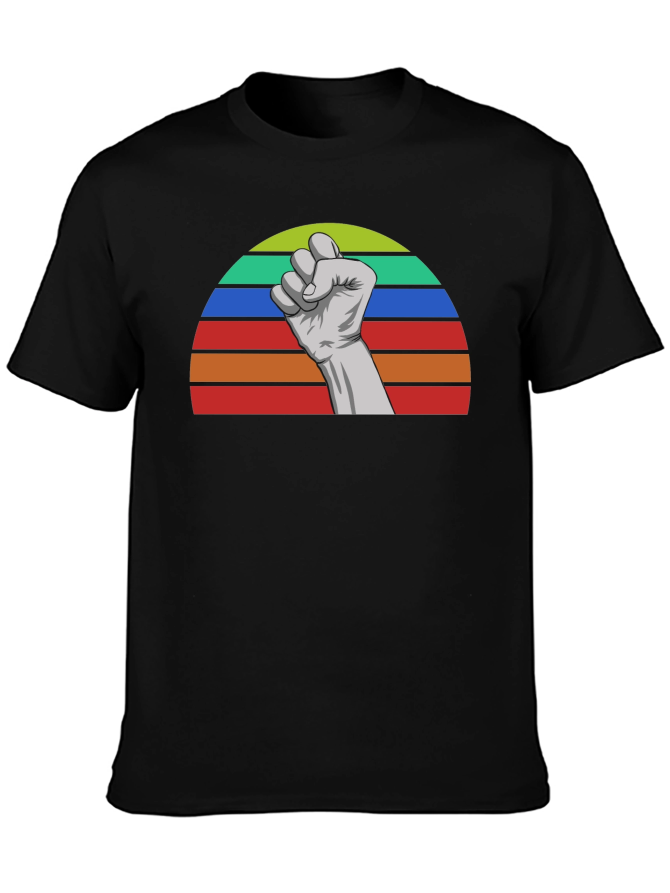 Retro Fist Graphic Tee - Empower Your Style!
