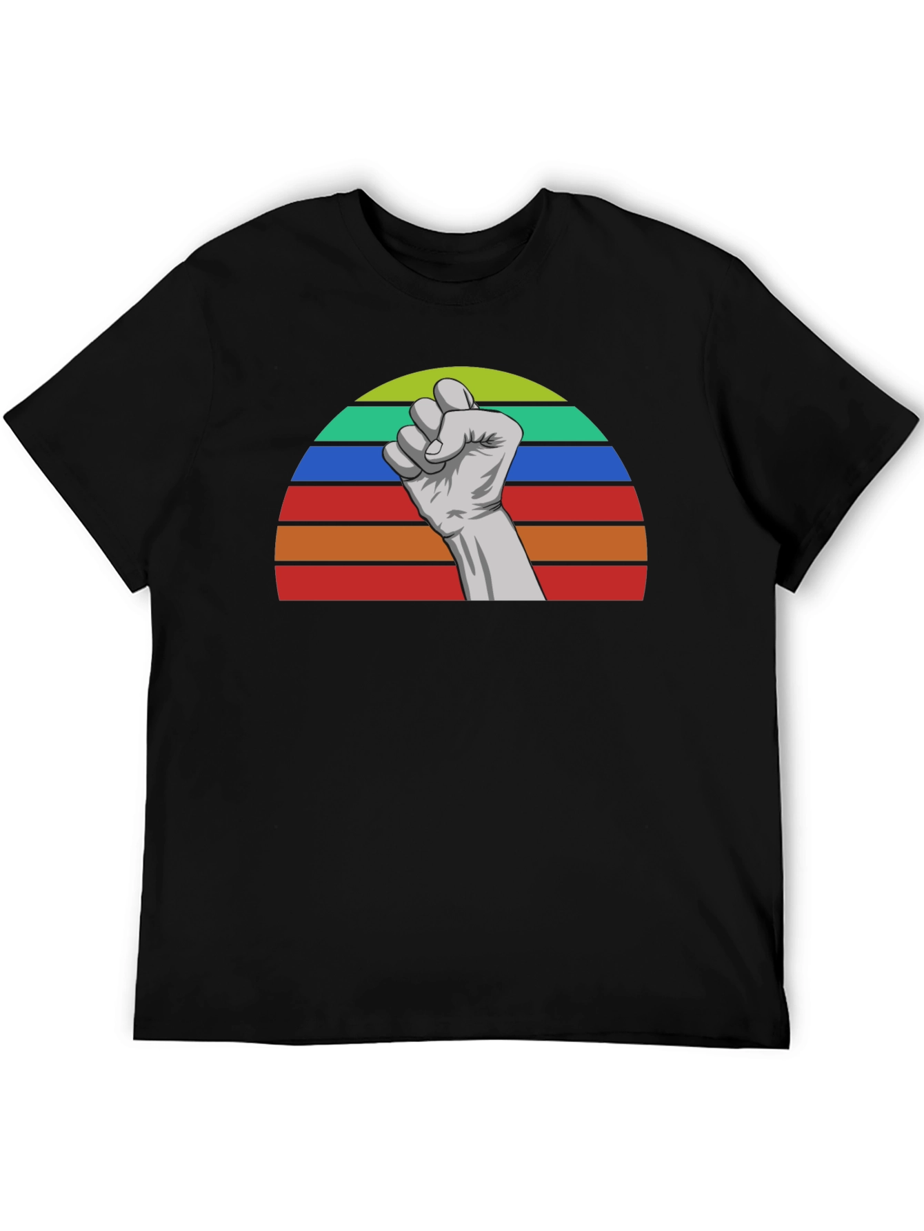 Retro Fist Graphic Tee - Empower Your Style!