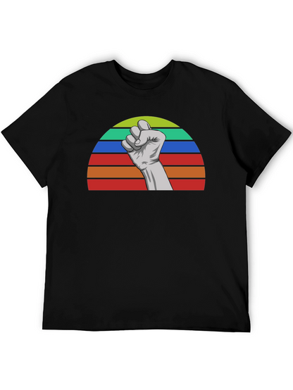 Retro Fist Graphic Tee - Empower Your Style!