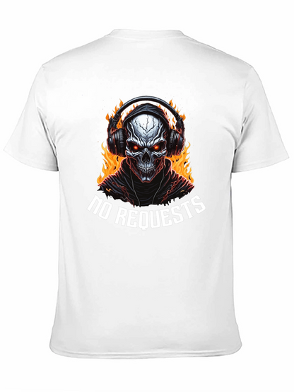 Fiery Skull Graphic Tee - No Requests