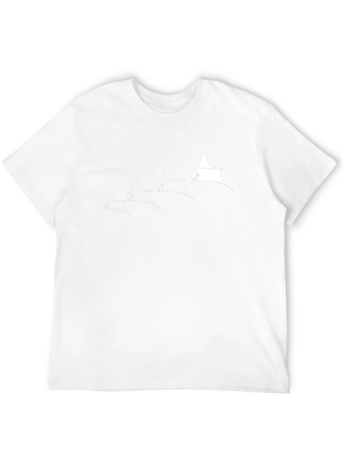 Manta Ray Graphic Tee - Cool Black T-Shirt