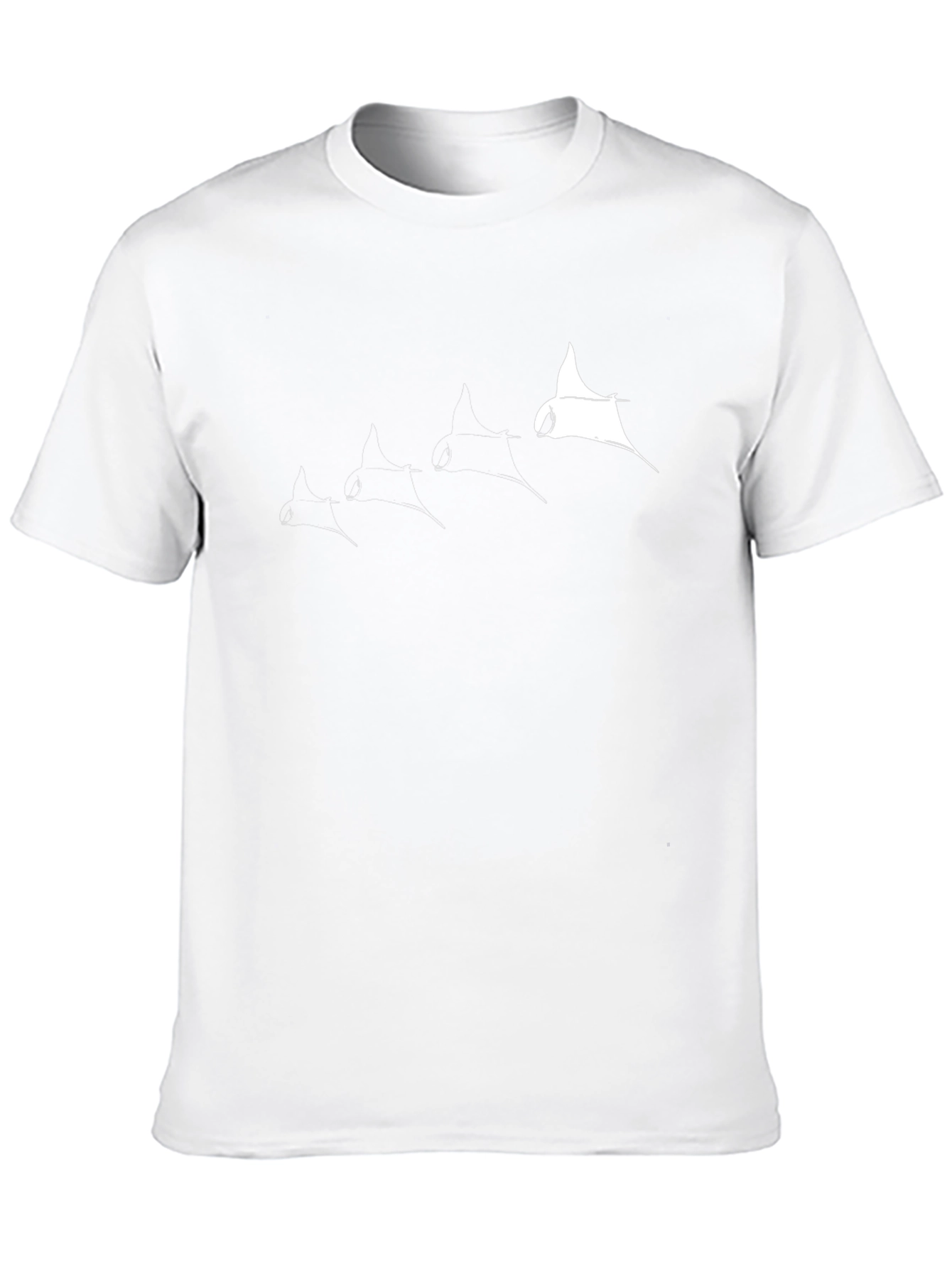 Manta Ray Graphic Tee - Cool Black T-Shirt