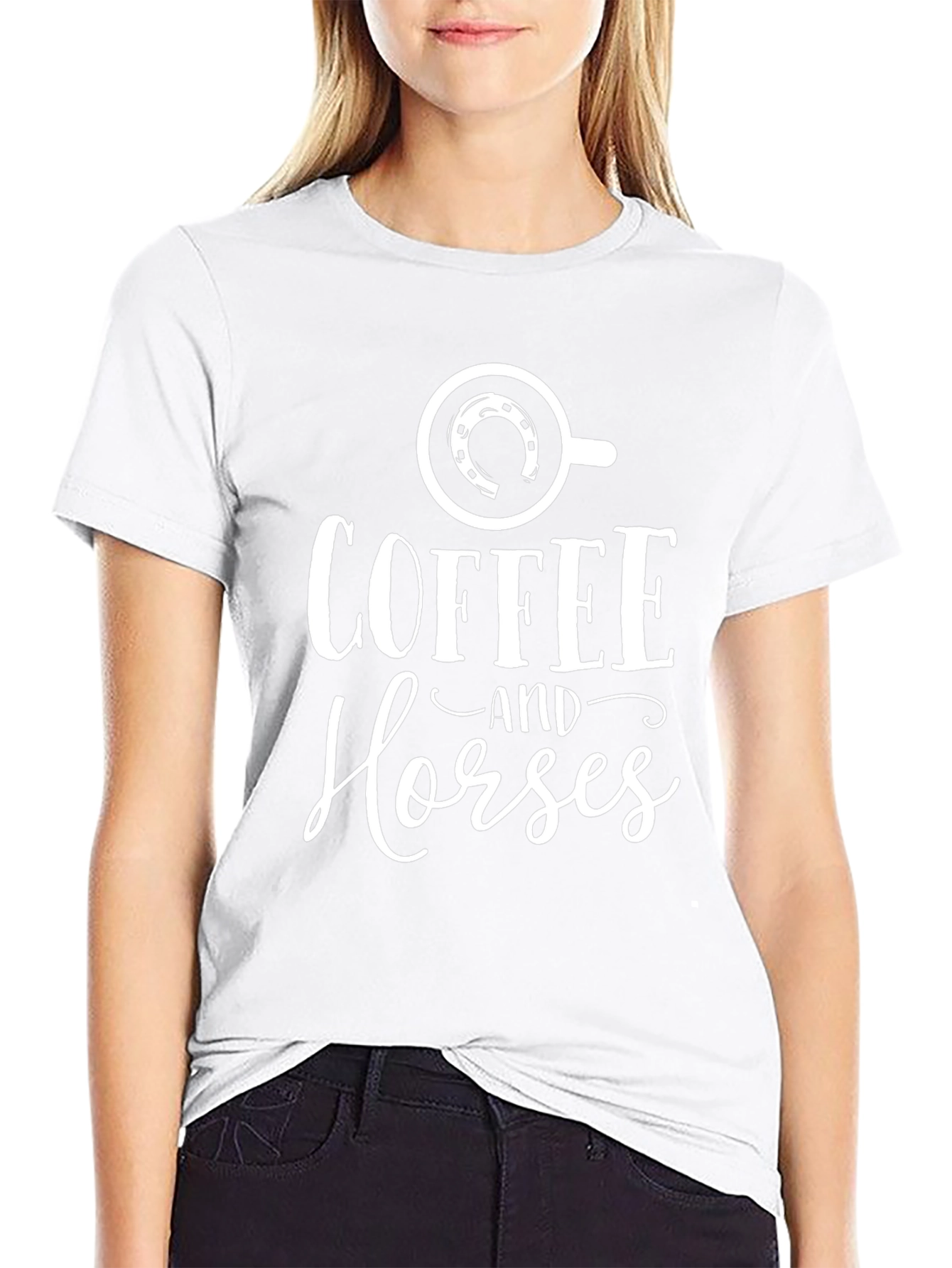 Coffee and Horses Graphic Tee