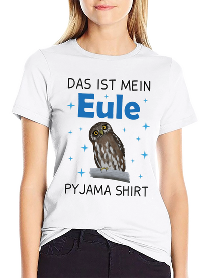 Owl Pyjama Shirt - Das ist Mein Eule