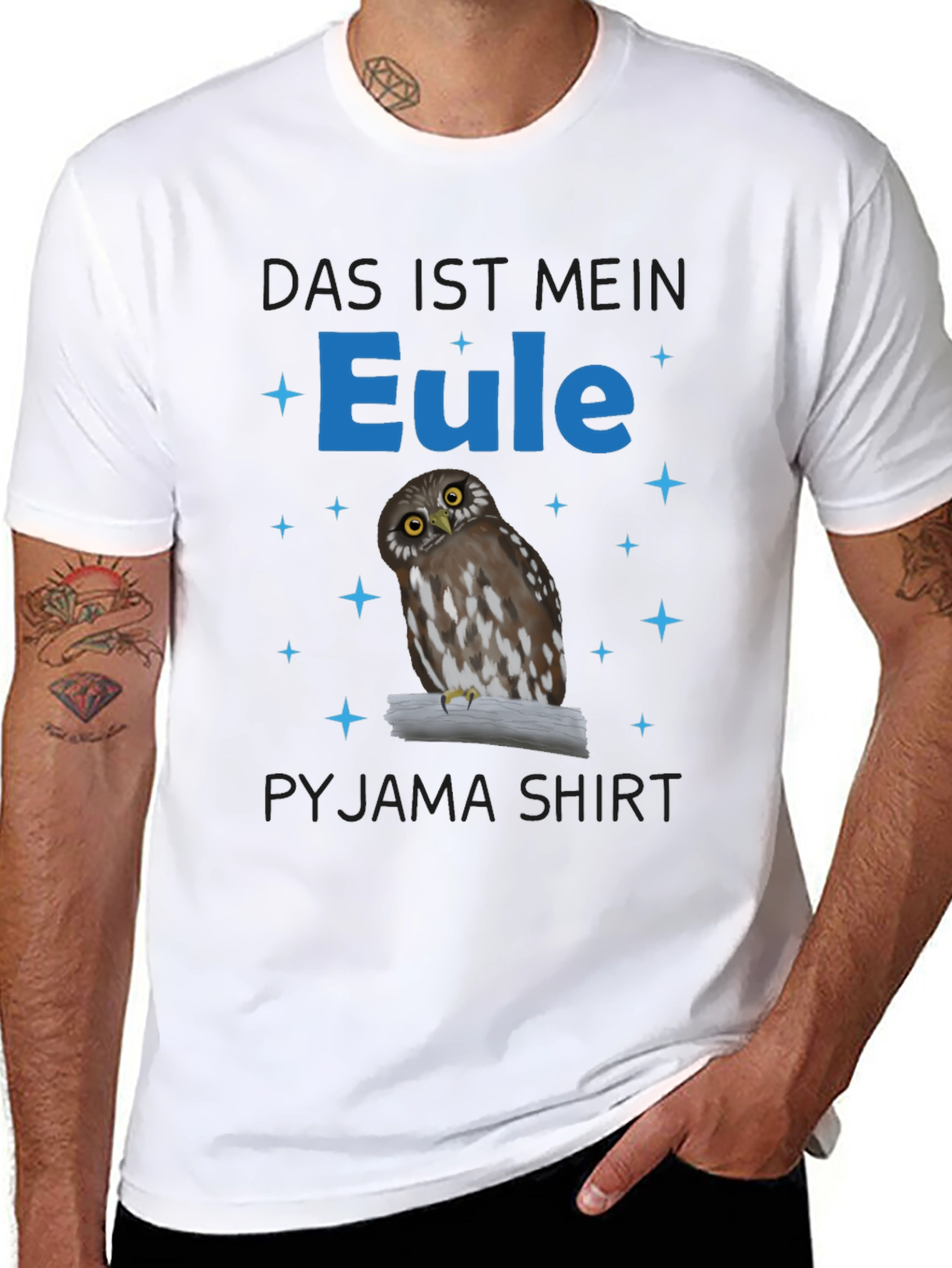 Owl Pyjama Shirt - Das ist Mein Eule