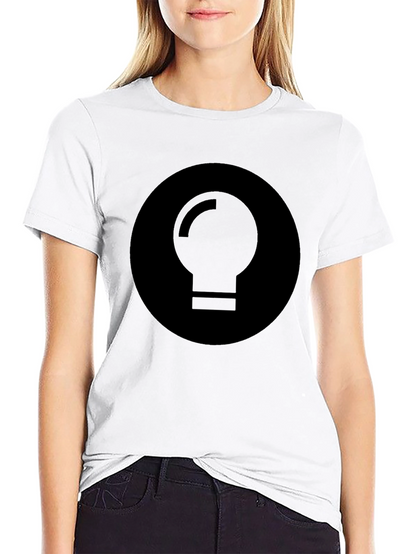 Minimalist Black Light Bulb Graphic Tee
