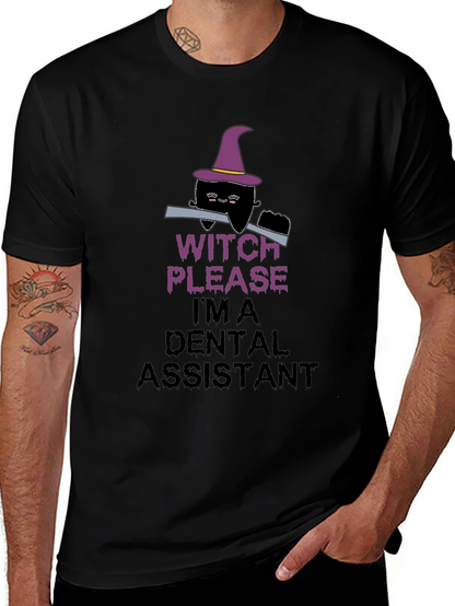 Witch Please Dental Assistant Black T-Shirt