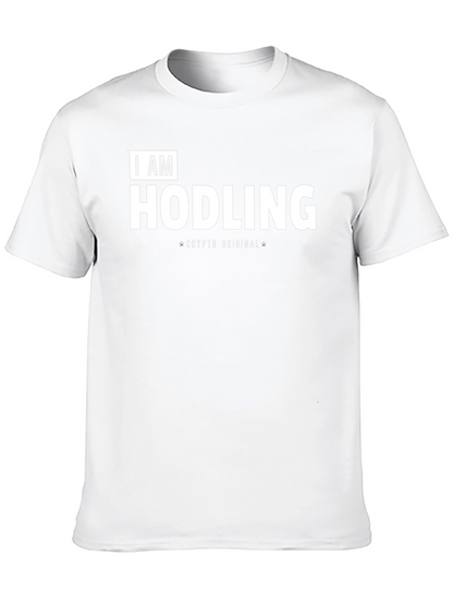 I AM HODLING Crypto Original Black T-Shirt