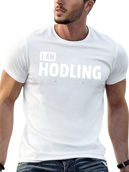 I AM HODLING Crypto Original Black T-Shirt