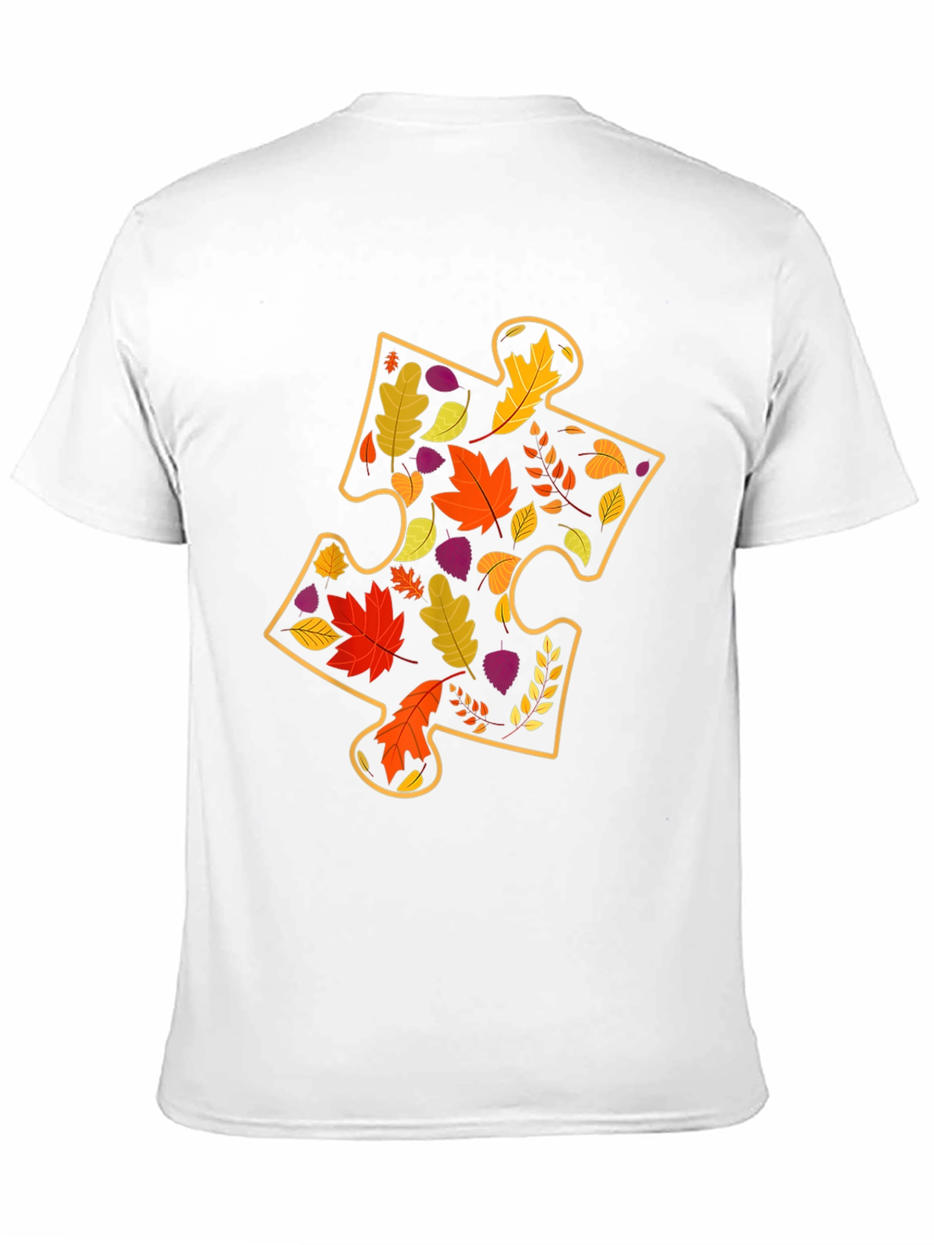 Autumn Leaves Puzzle Piece T-Shirt