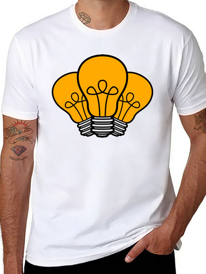 Idea Bulb Graphic T-Shirt - Black Cotton Tee
