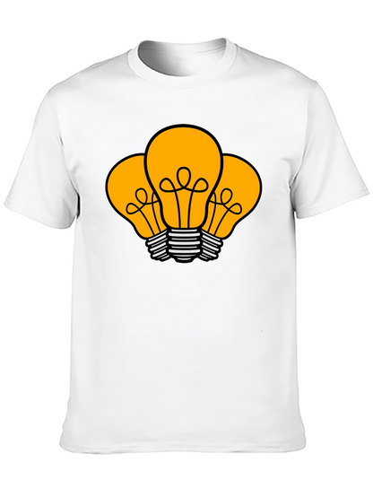 Idea Bulb Graphic T-Shirt - Black Cotton Tee