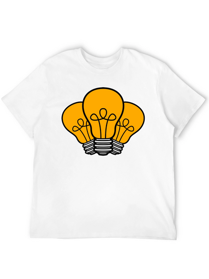 Idea Bulb Graphic T-Shirt - Black Cotton Tee