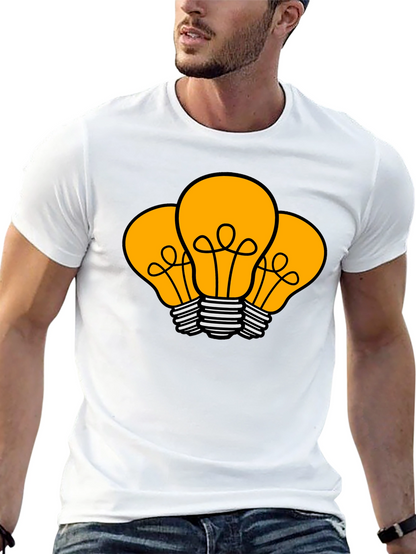 Idea Bulb Graphic T-Shirt - Black Cotton Tee