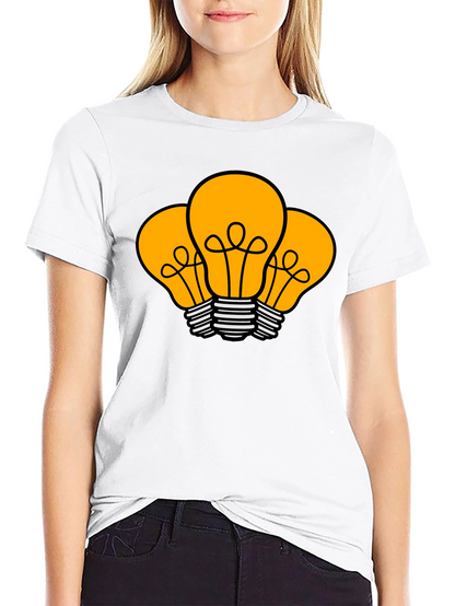 Idea Bulb Graphic T-Shirt - Black Cotton Tee