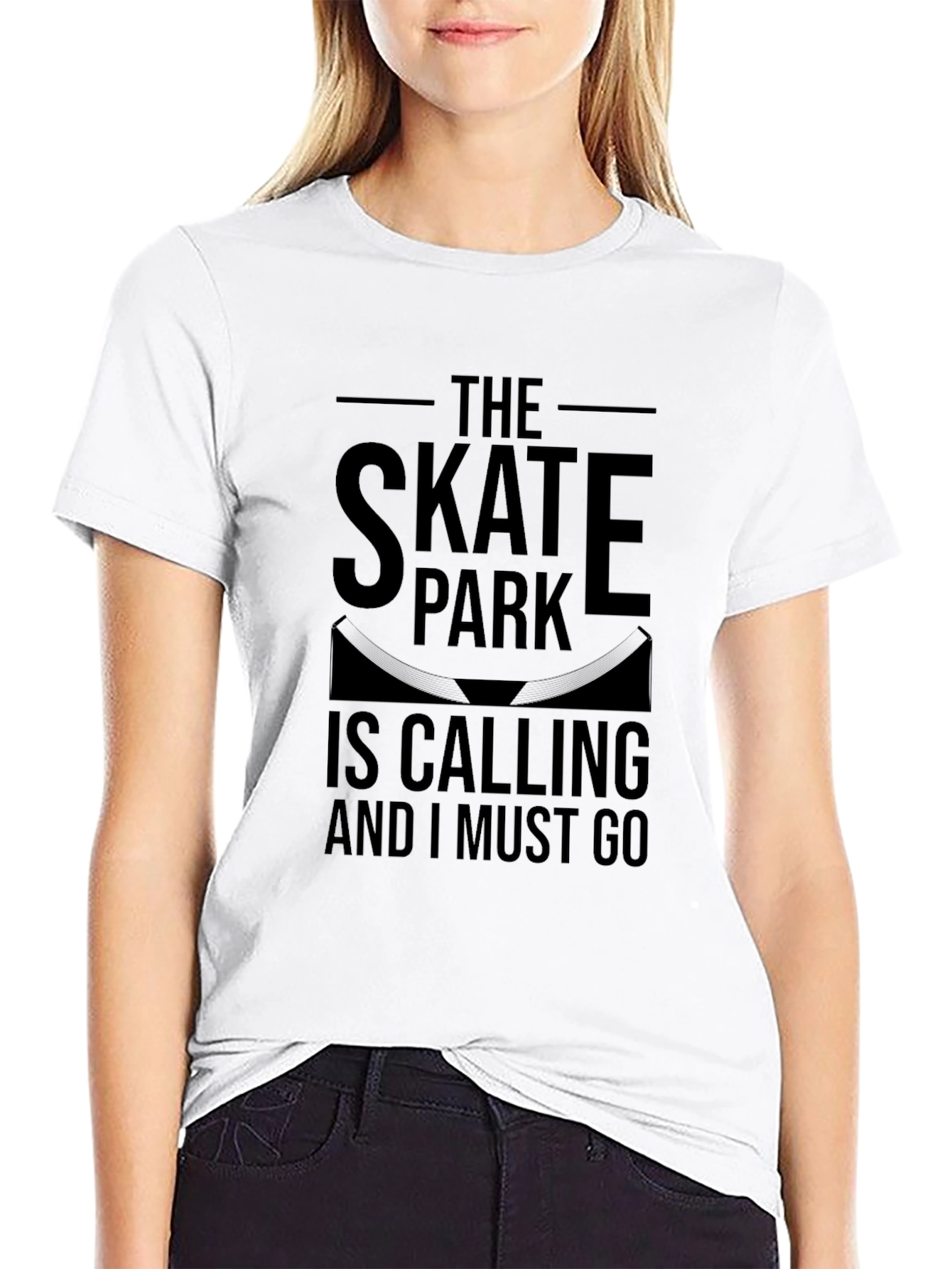 The Skate Park is Calling Black T-Shirt