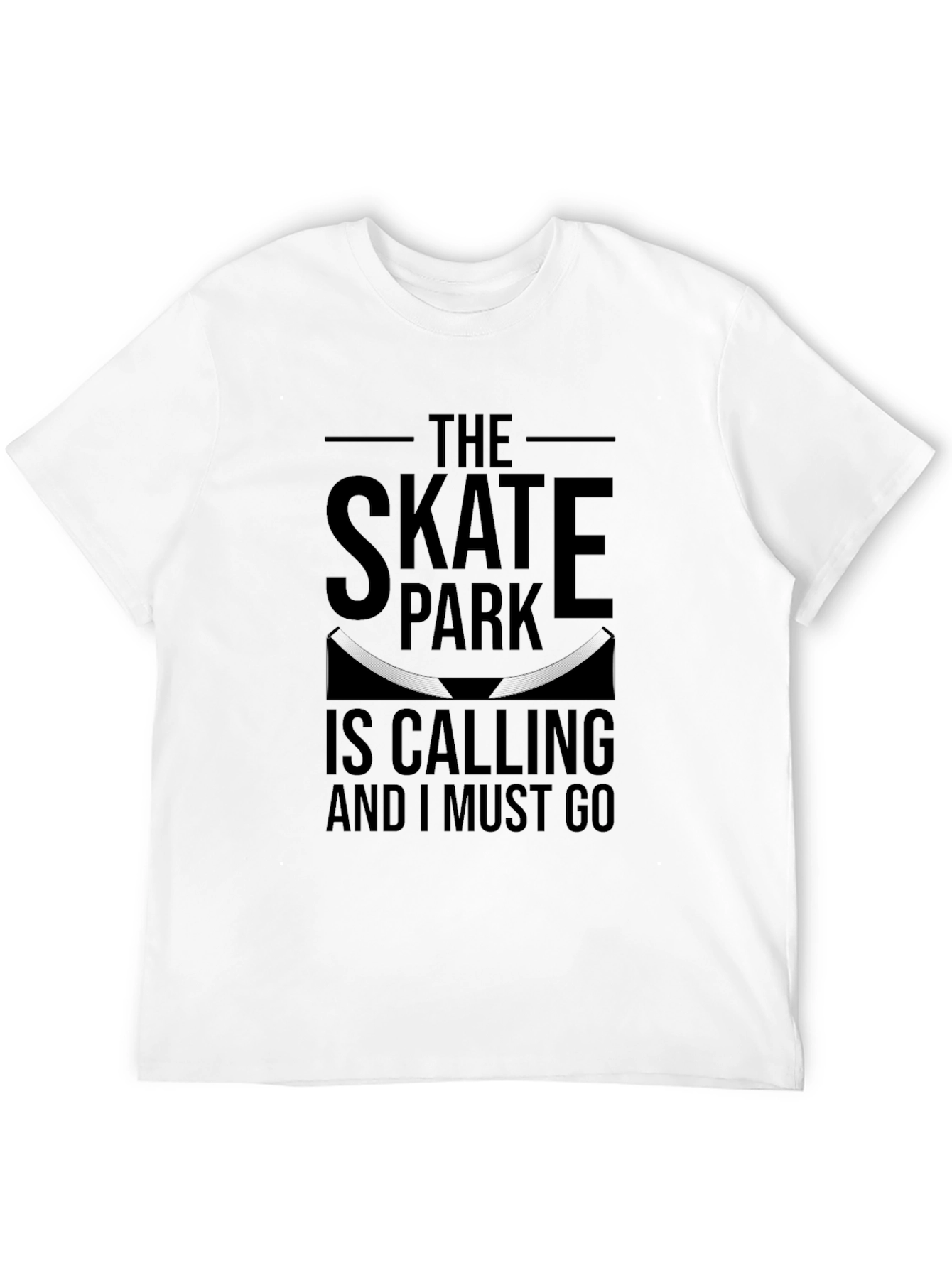 The Skate Park is Calling Black T-Shirt