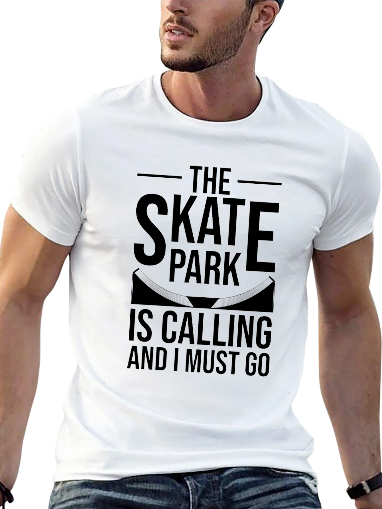 The Skate Park is Calling Black T-Shirt