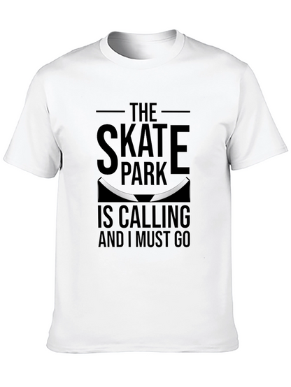 The Skate Park is Calling Black T-Shirt