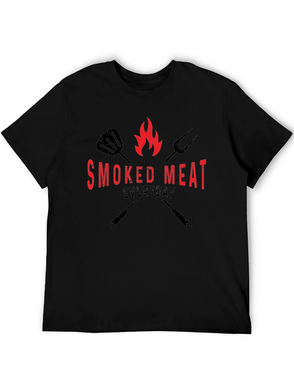 Smoked Meat Everyday Black Graphic Tee