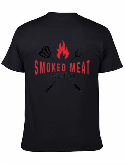 Smoked Meat Everyday Black Graphic Tee