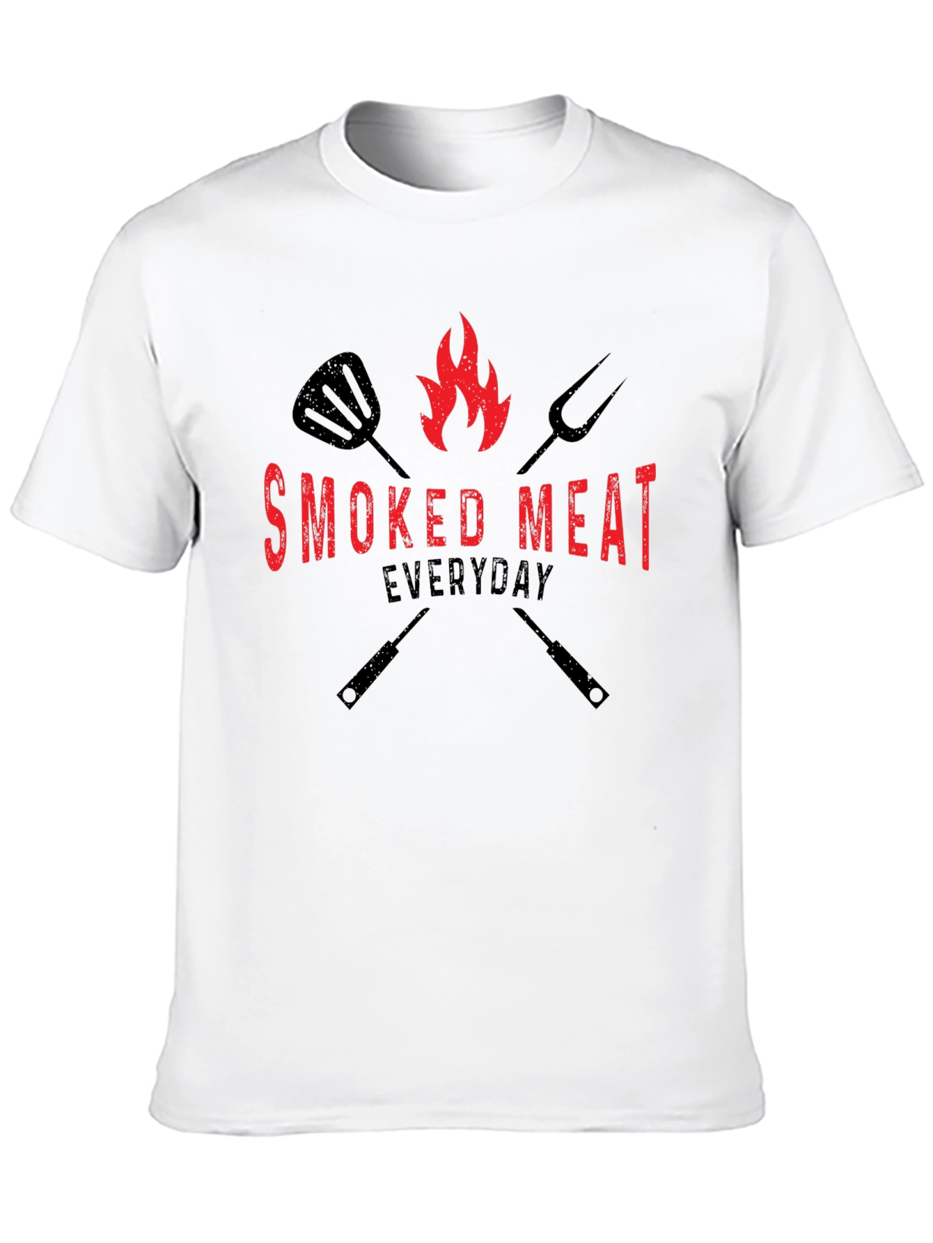 Smoked Meat Everyday Black Graphic Tee