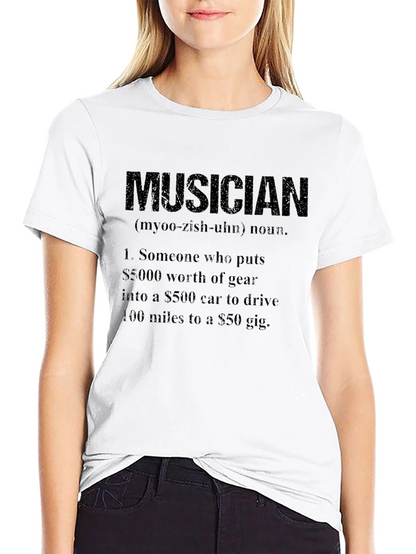 Musician Definition T-Shirt - Gear & Gig Humor