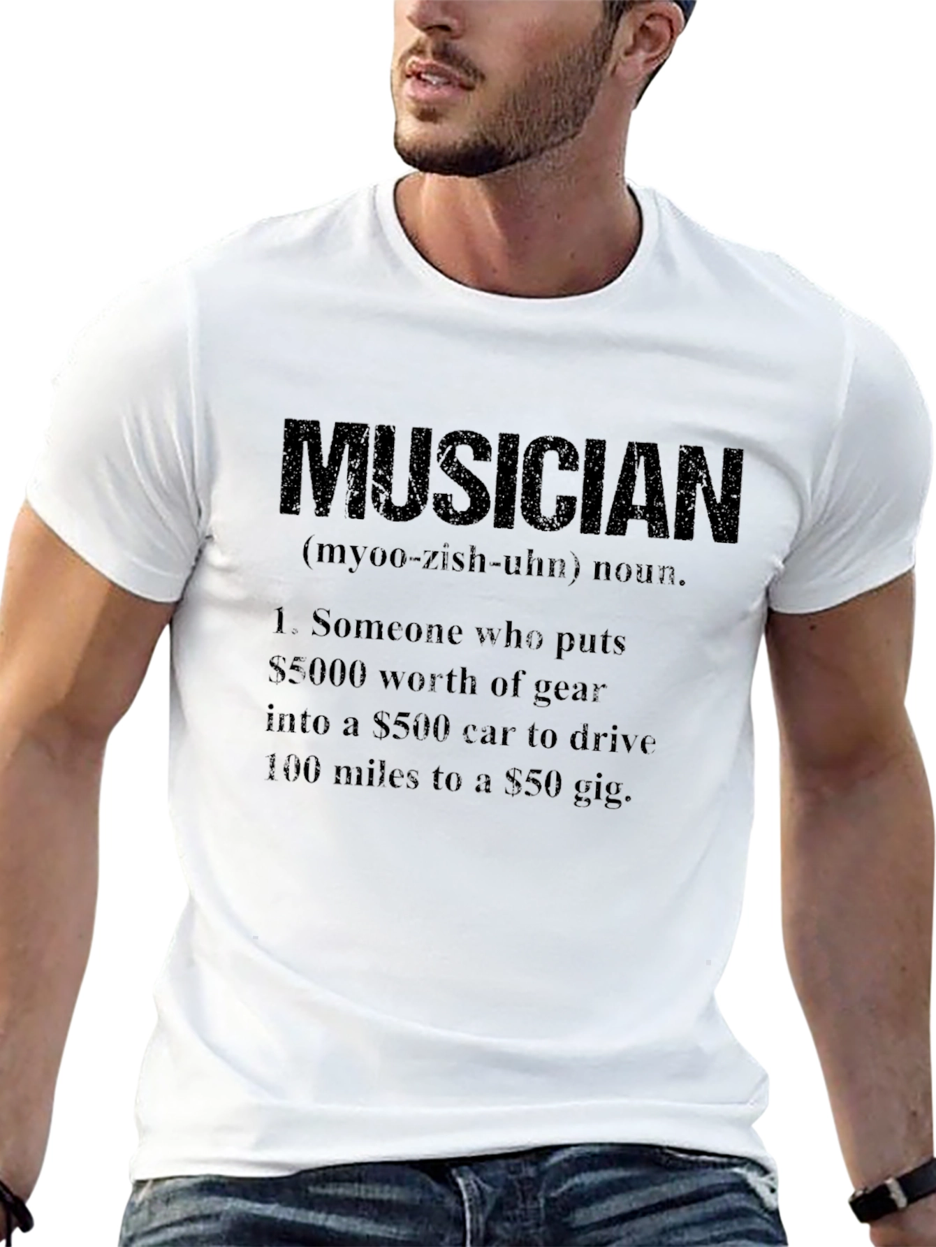 Musician Definition T-Shirt - Gear & Gig Humor