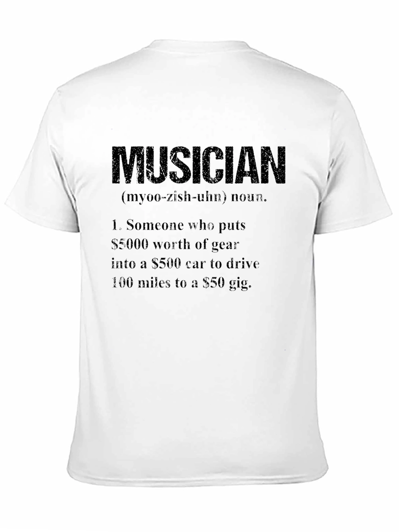 Musician Definition T-Shirt - Gear & Gig Humor