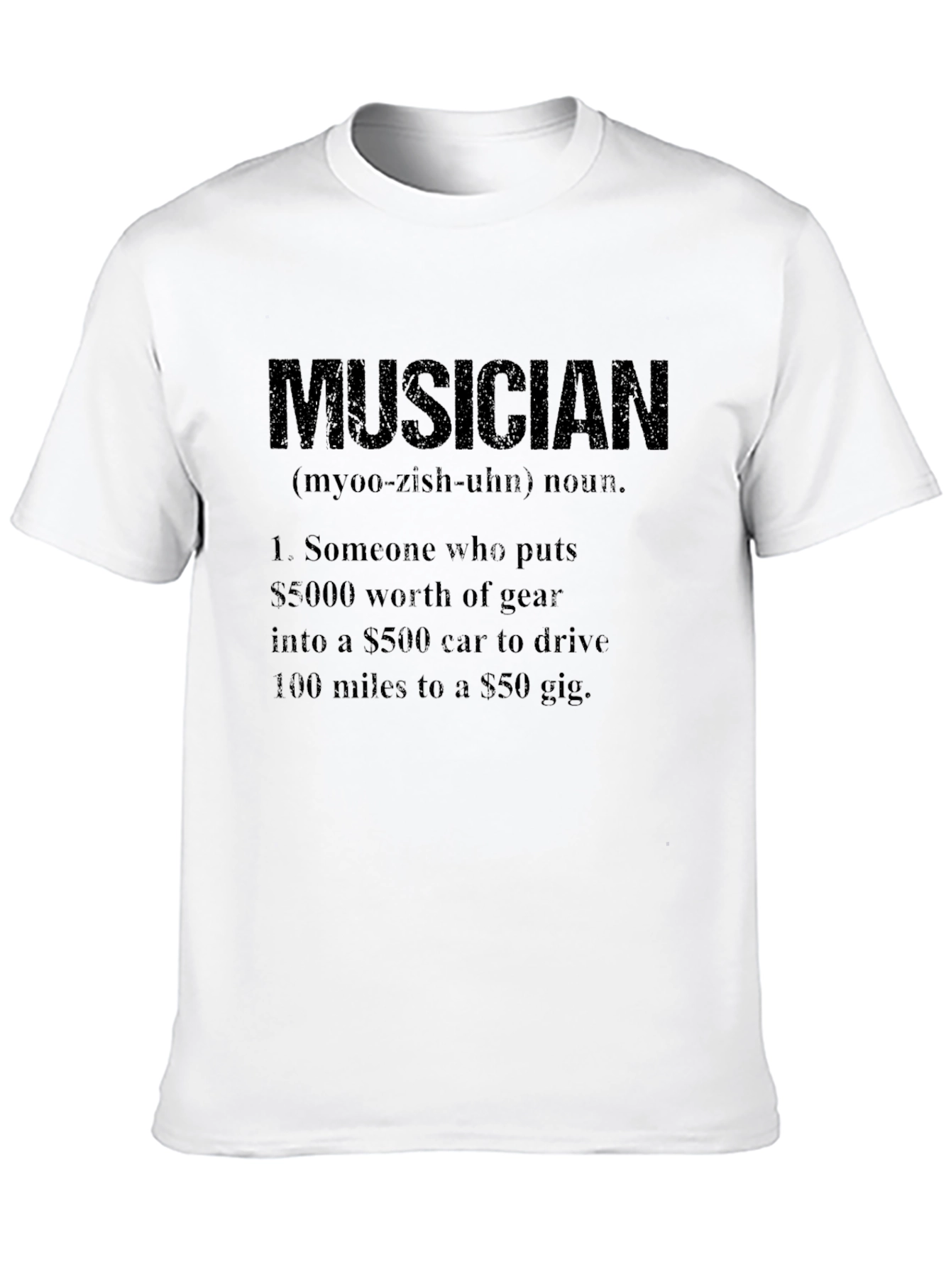 Musician Definition T-Shirt - Gear & Gig Humor