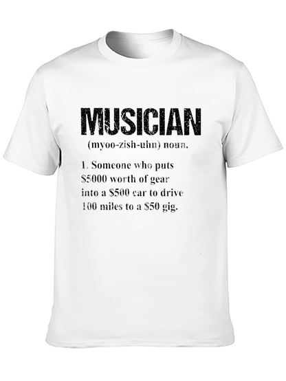 Musician Definition T-Shirt - Gear & Gig Humor