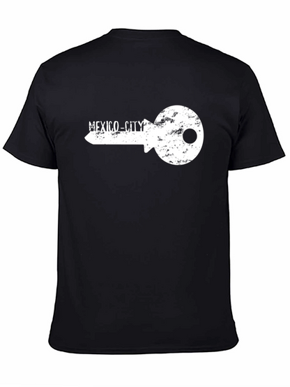 Mexico City Key Graphic Black T-Shirt